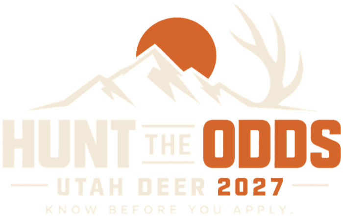 Hunt the Odds Utah Deer 2027 logo
